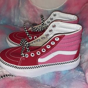 Vans pink & red platforms Vans ( NEVER Worn)